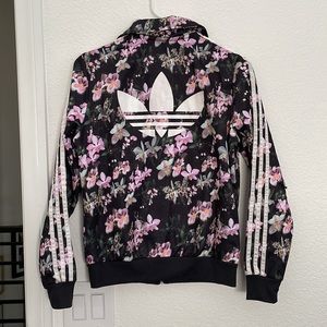 Adidas floral track jacket.